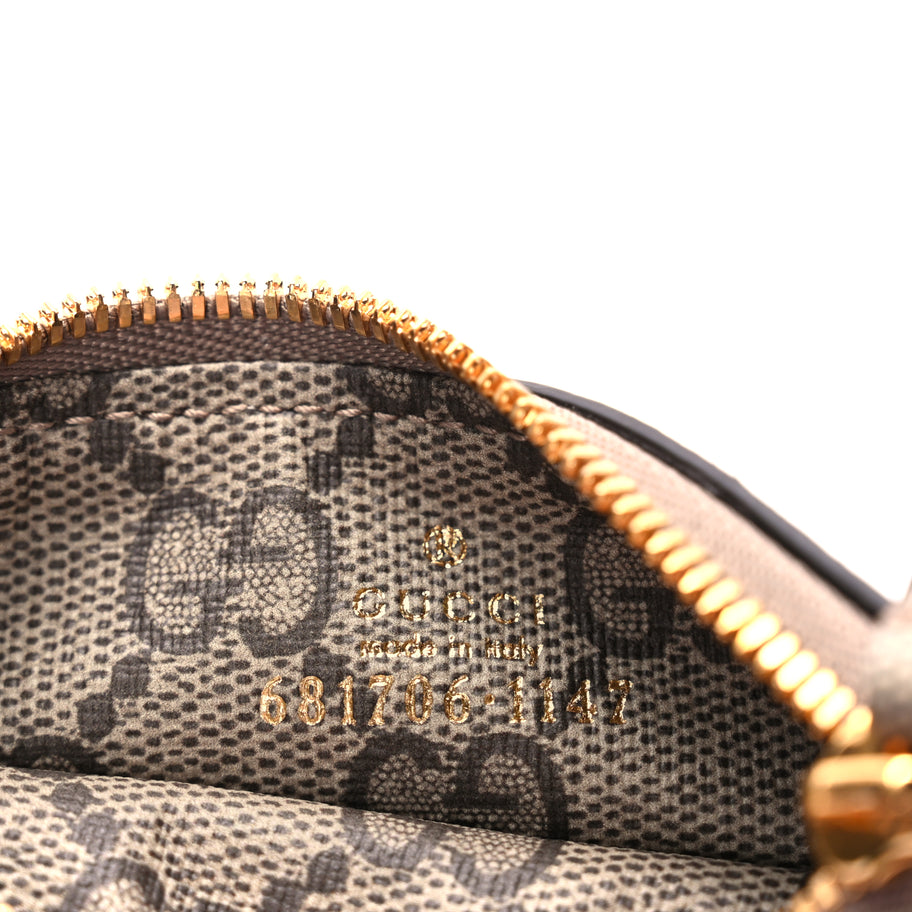 Gucci X BALENCIAGA GG Supreme Monogram Logo Card Case With Strap Beige Ebony Image 6