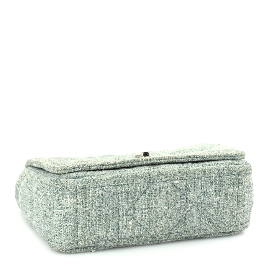 Christian Dior Tweed Macrocannage Small Caro Bag  Light Green Image 3