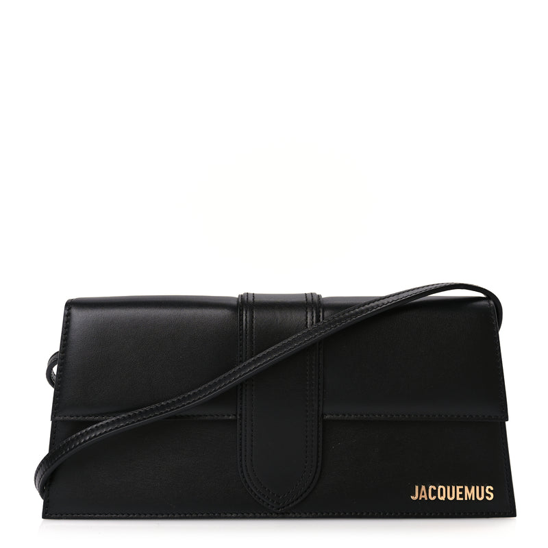  Jacquemus Smooth Calfskin Le Grand Bambino Long Black