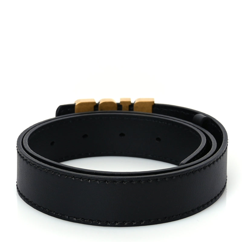  Christian Dior Calfskin D Fence Belt 75