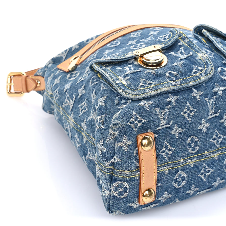 Louis Vuitton Denim Baggy GM  Blue Image 7