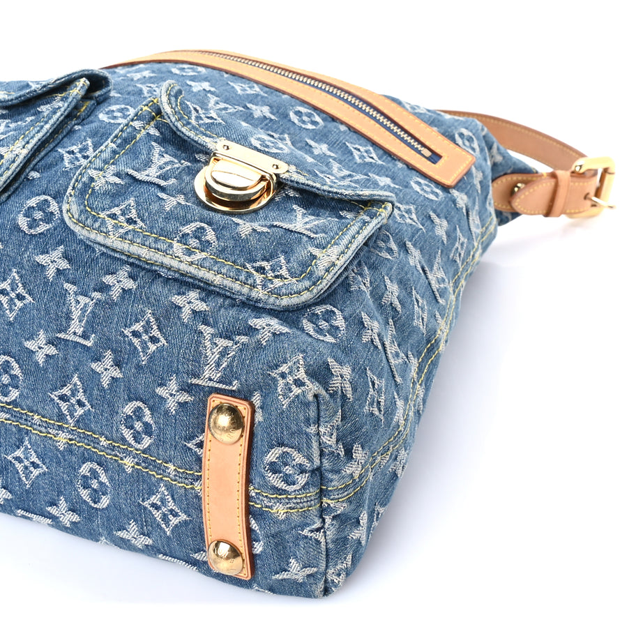 Louis Vuitton Denim Baggy GM  Blue Image 8