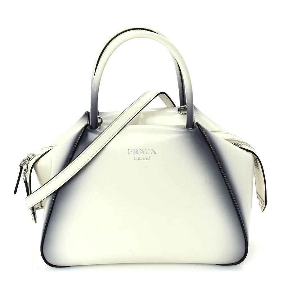 Prada Spazzolato Small Supernova Handbag White Sfumato Image 1
