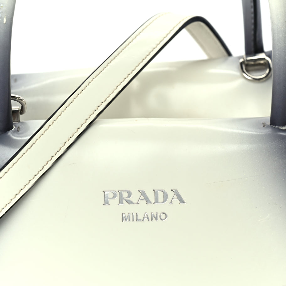 Prada Spazzolato Small Supernova Handbag White Sfumato Image 6