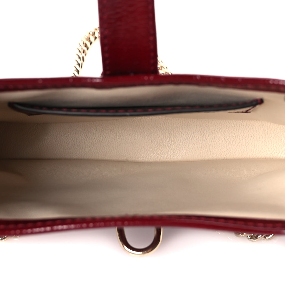 Gucci Crinkled Patent Mini Jackie Notte Bag Rosso Ancora Red Image 4