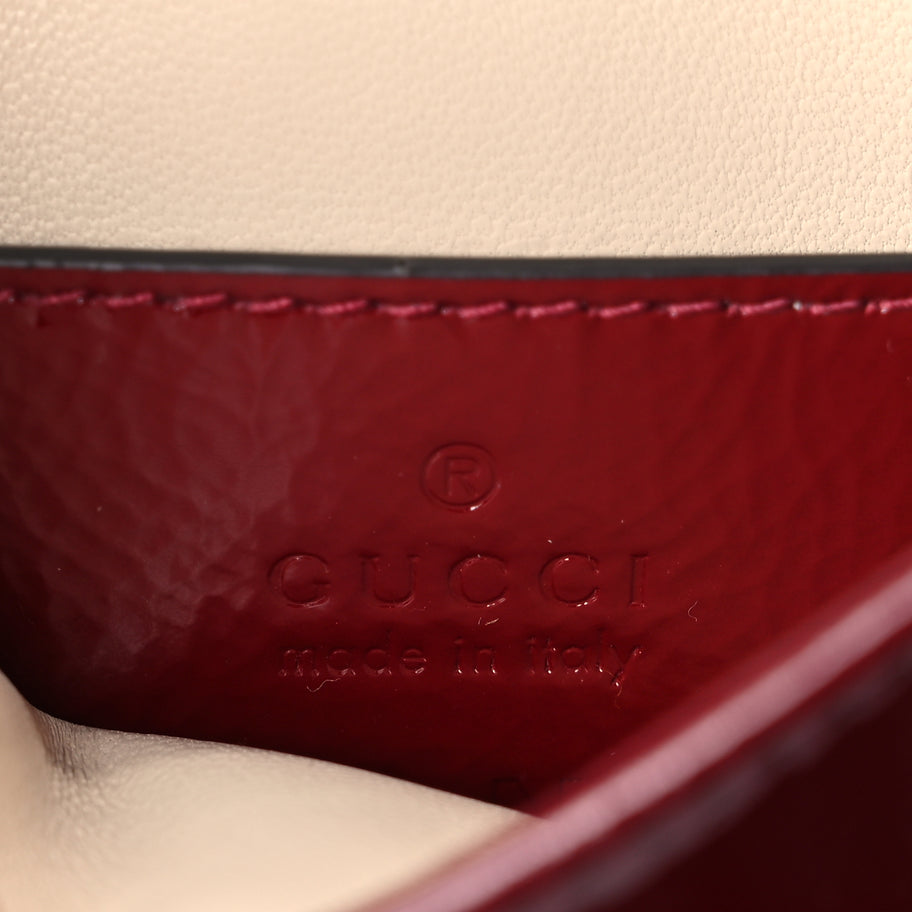 Gucci Crinkled Patent Mini Jackie Notte Bag Rosso Ancora Red Image 5