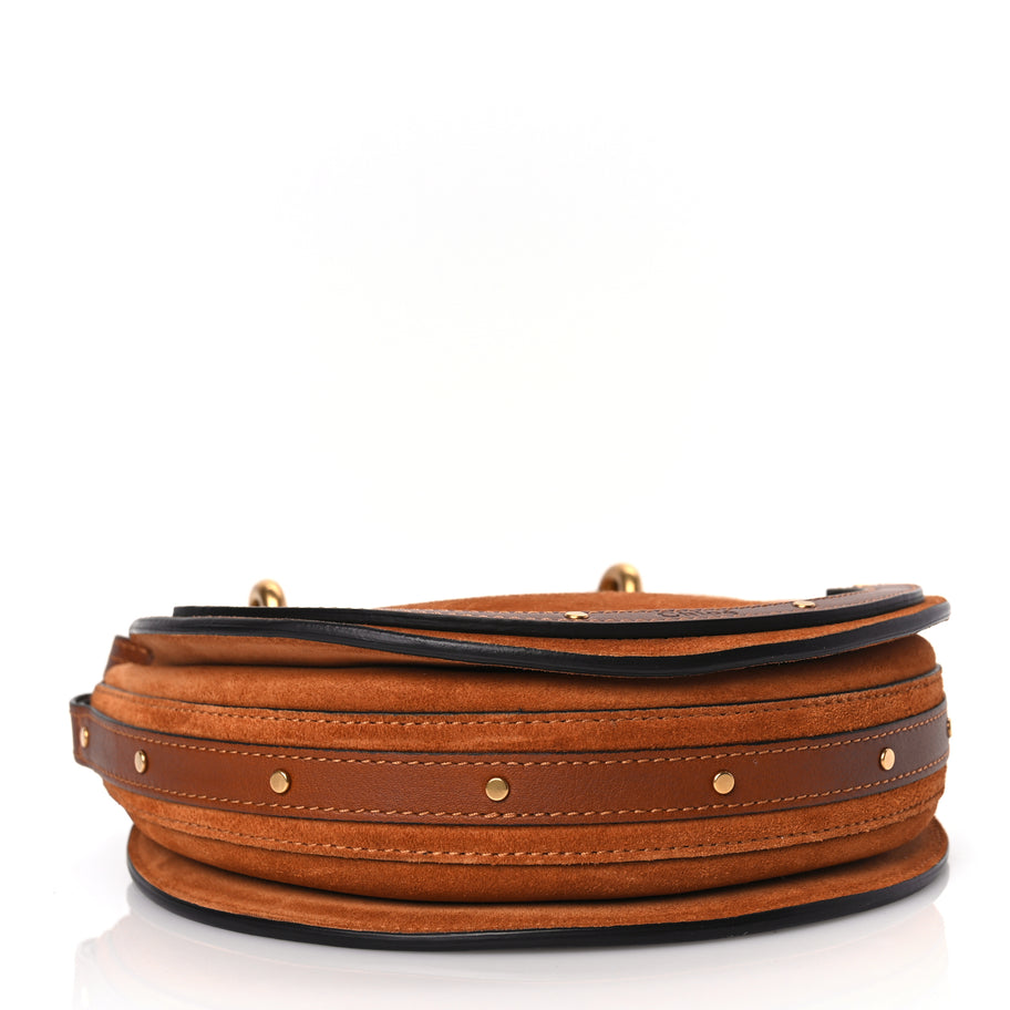 Chloe Suede Calfskin Small Pixie Bag Saffron Red Image 3