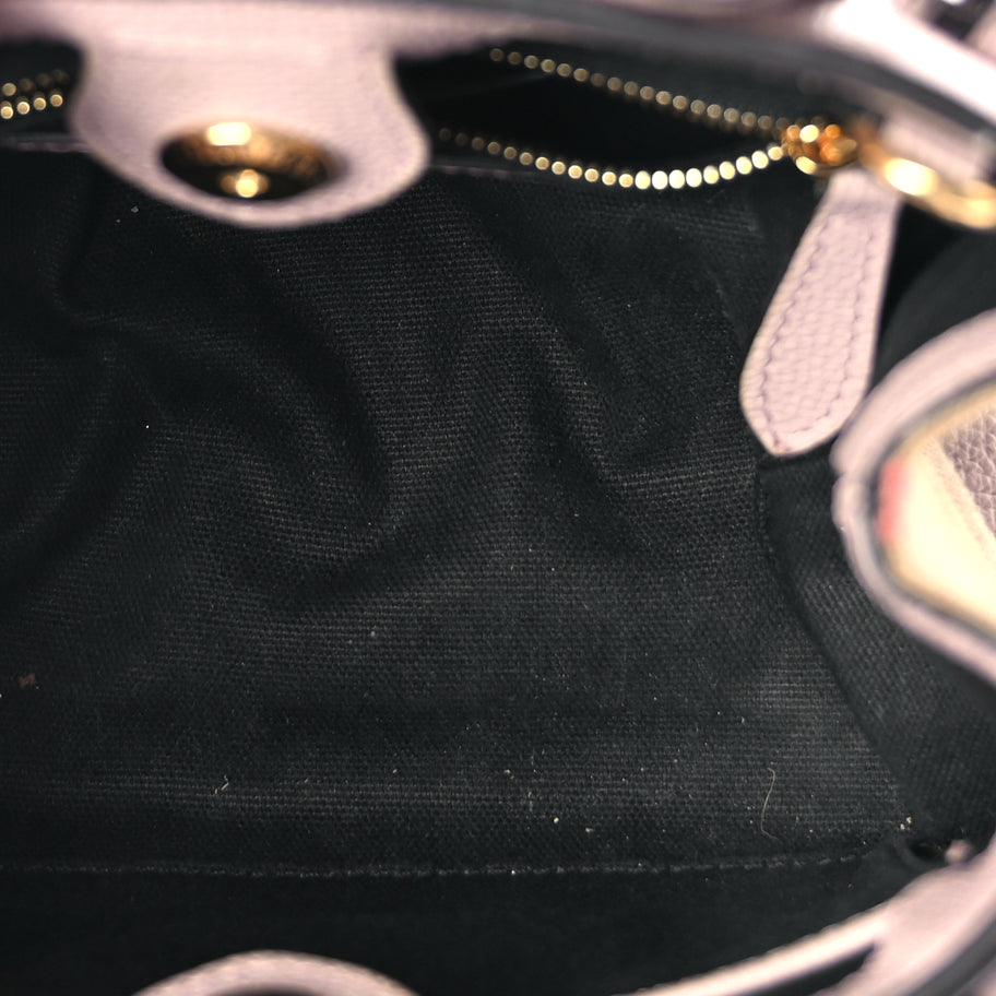 Burberry Derby Calfskin House Check Small Banner Tote Pale Orchid Image 4