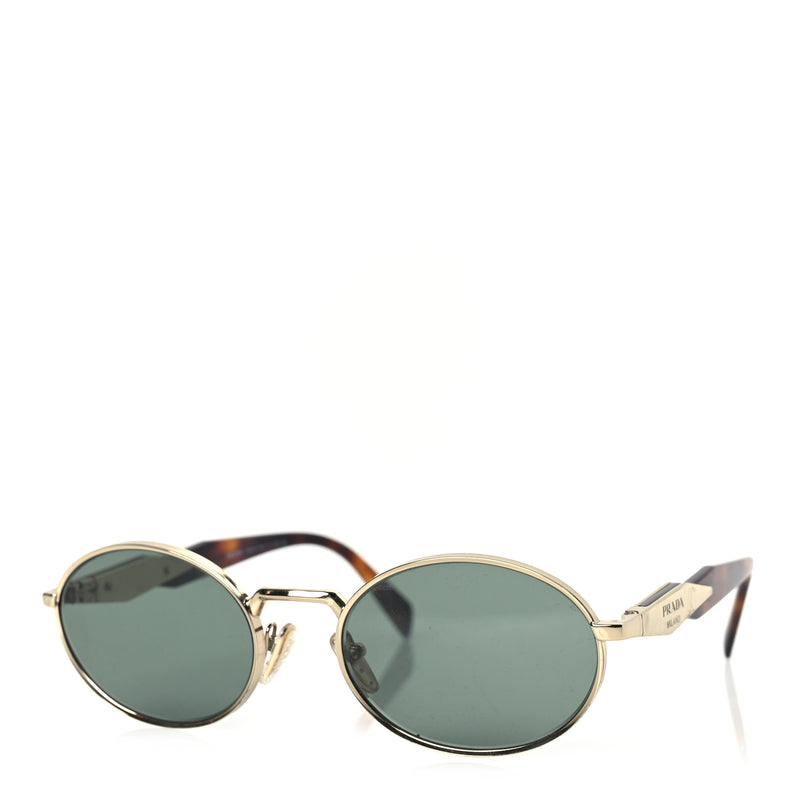  Prada Metal Logo Sunglasses SPR 65ZS Gold