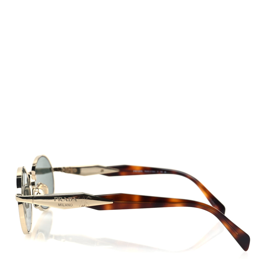 Prada Metal Logo Sunglasses SPR 65ZS Gold Image 3