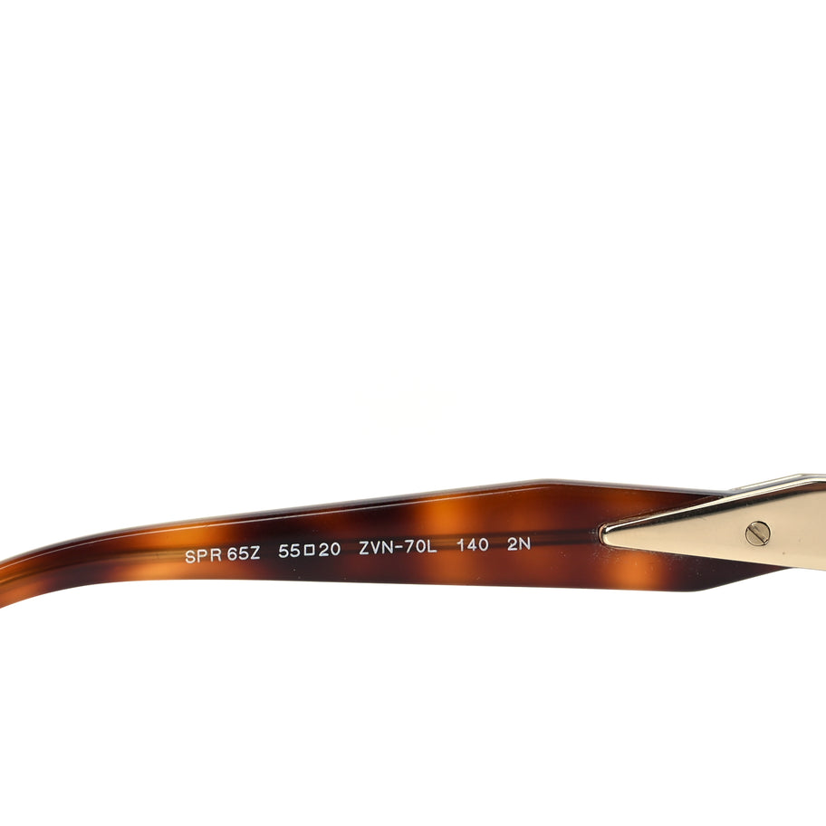 Prada Metal Logo Sunglasses SPR 65ZS Gold Image 5