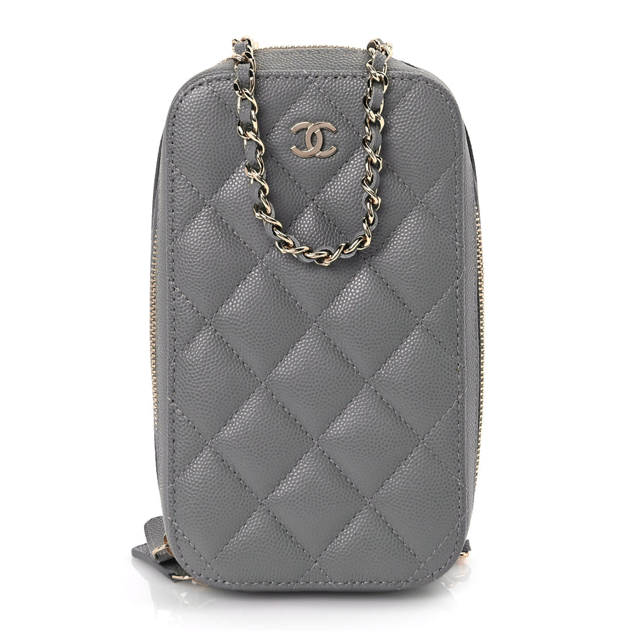 Chanel WOC & Phone Holder Crossbody Bag Black Image 1