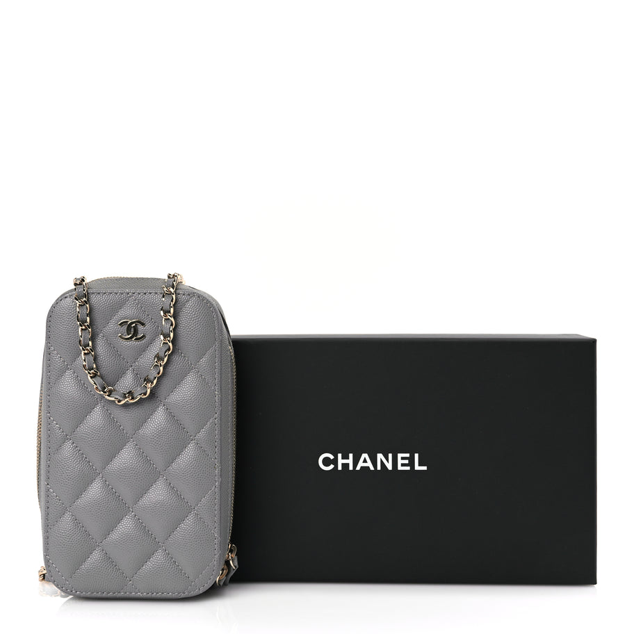 Chanel WOC & Phone Holder Crossbody Bag Black Image 10