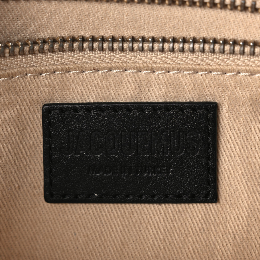 Jacquemus  Smooth Calfskin Le Cuerda Horizontal Black Image 5