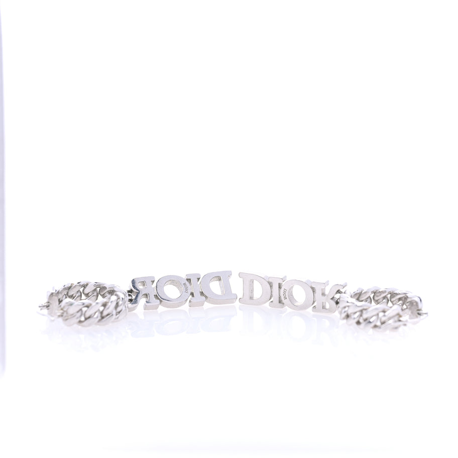 Christian Dior Crystal Dio(r)evolution Logo Hoop Drop Earrings  Silver Image 3