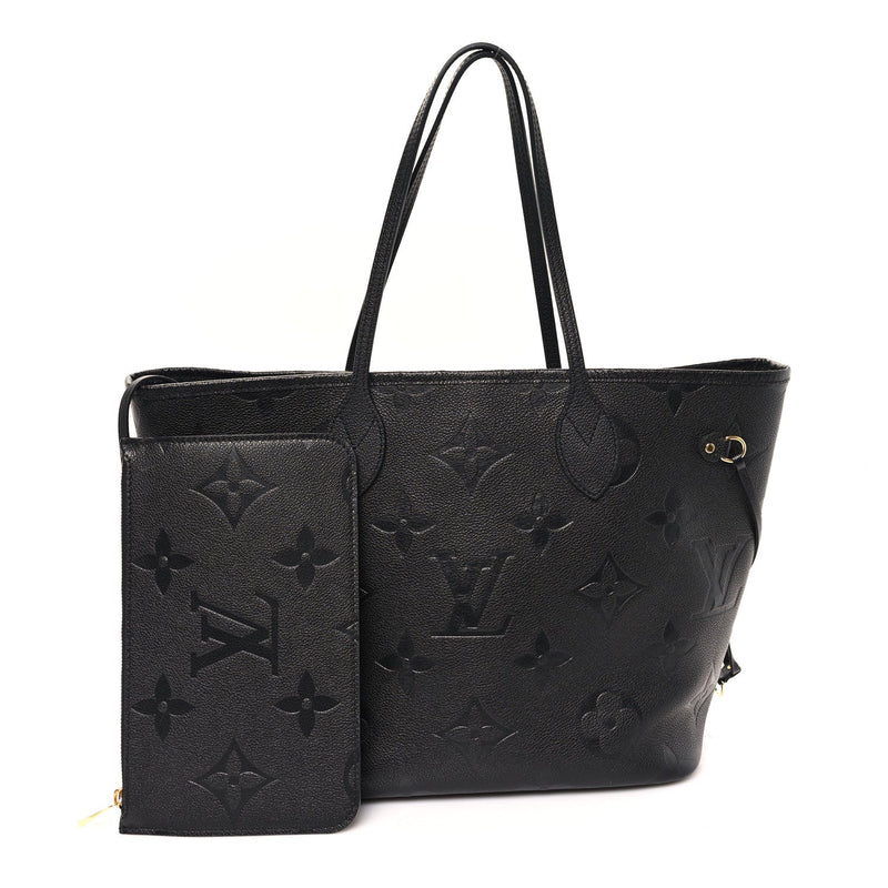  Louis Vuitton Empreinte Monogram Giant Neverfull MM Black
