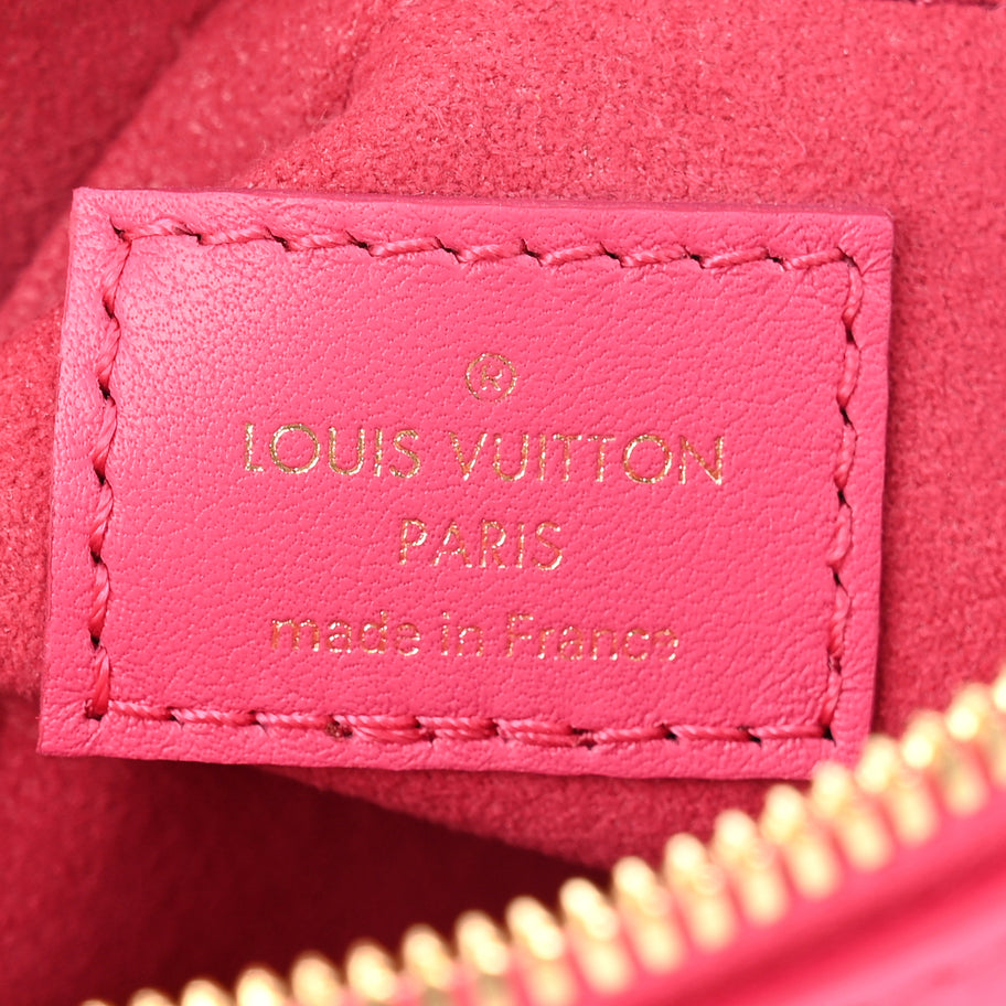 Louis Vuitton Calfskin Nanogram Embossed Speedy Bandouliere 20 Rose Image 6