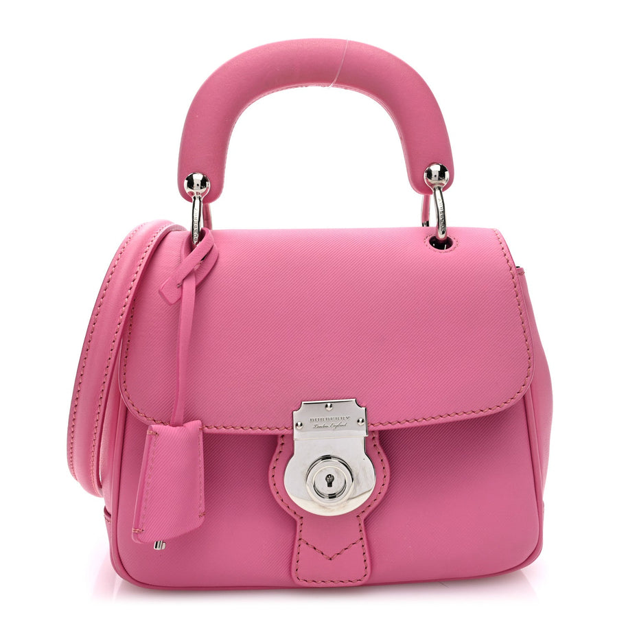 Burberry Trench Calfskin Small DK88 Top Handle Bag Rose Pink Image 1
