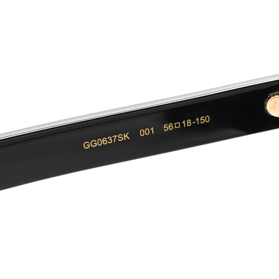 Gucci Acetate Sunglasses GG0637SK Black Image 6