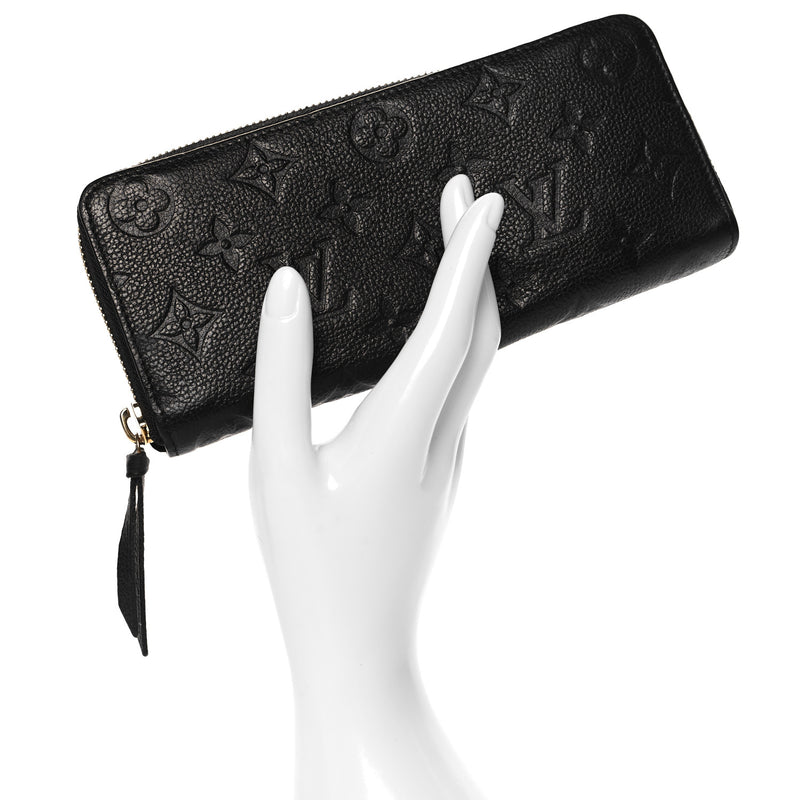  Louis Vuitton Empreinte Clemence Wallet Black
