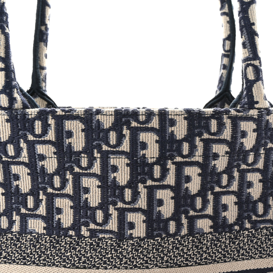 Christian Dior Oblique Medium Book Tote Blue Multicolor Image 7