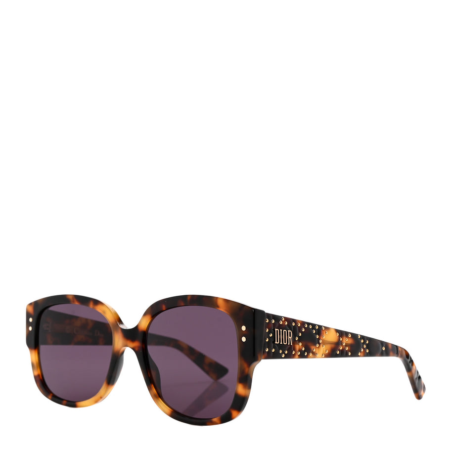 Christian Dior Acetate Cannage Lady Dior Studs Sunglasses Havana Image 1