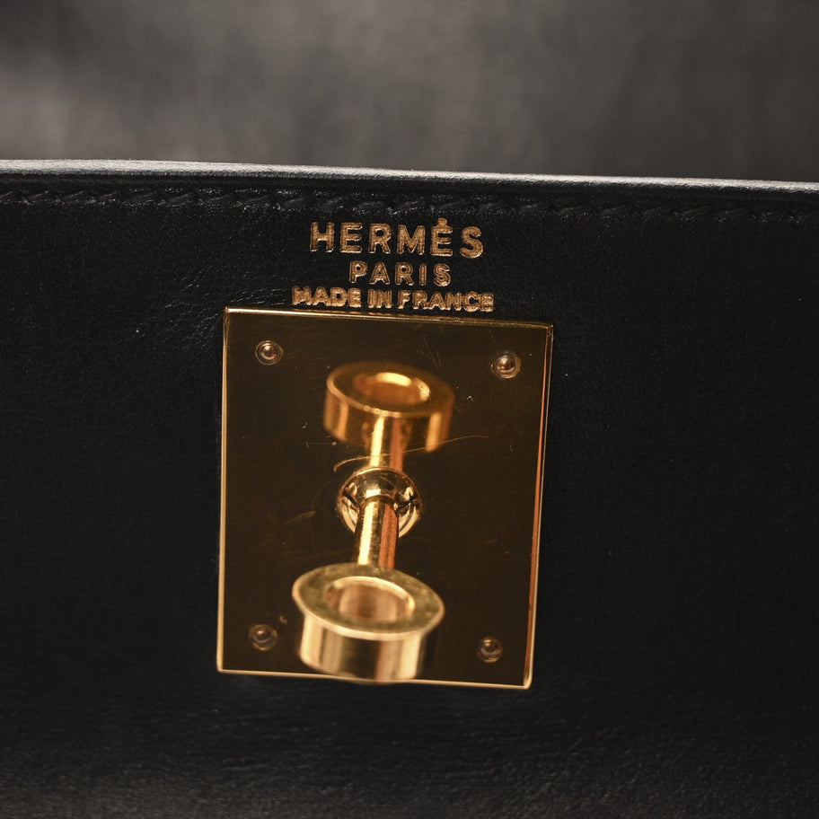 Hermes Box Kelly Retourne 28 Black Image 6