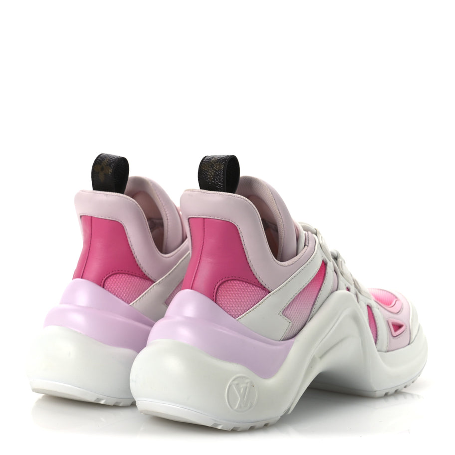 Louis Vuitton Calfskin Technical Nylon LV Archlight Sneaker Rose Clair Image 5