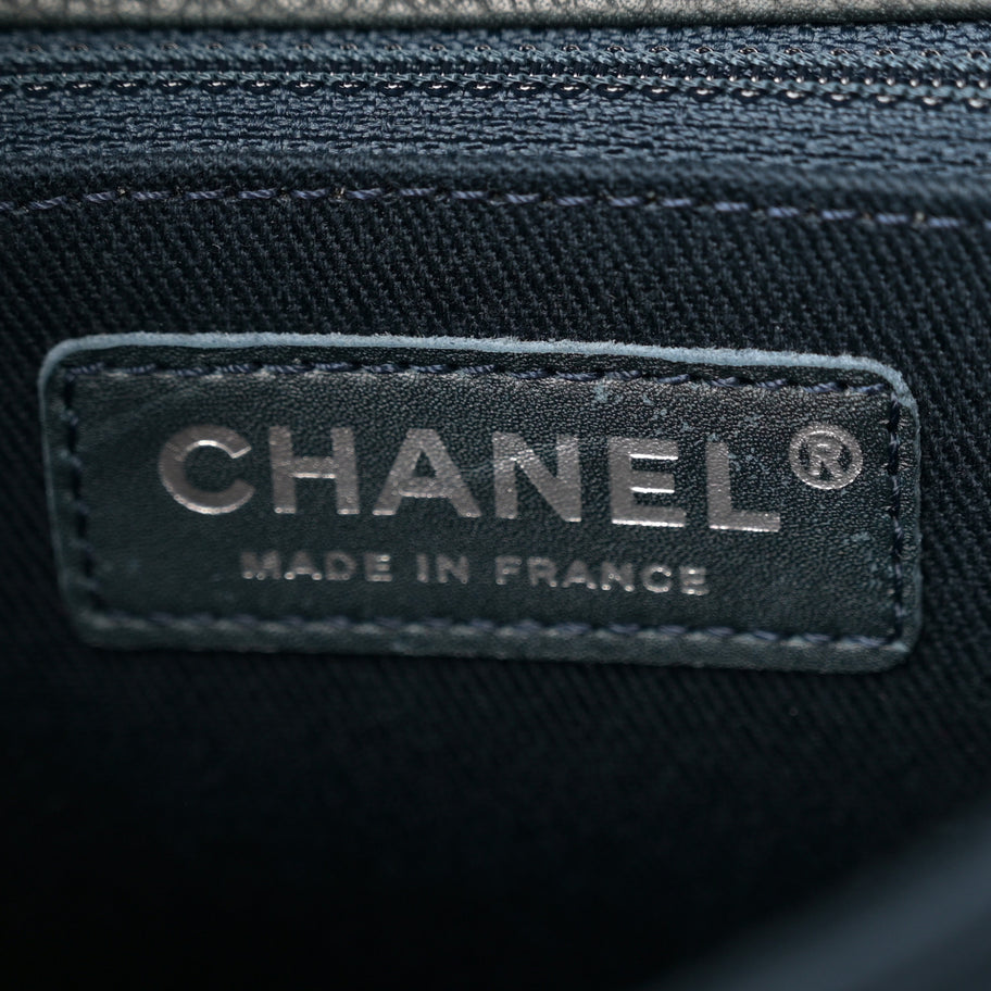 Chanel Caviar Quilted Flap With Chain Blue Image 7