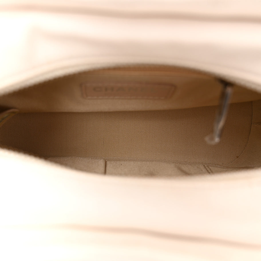 Chanel Rattan Calfskin Small Gabrielle Hobo Beige Ivory Image 5