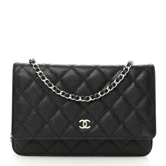 Chanel Caviar Quilted Wallet on Chain WOC Black Image 1
