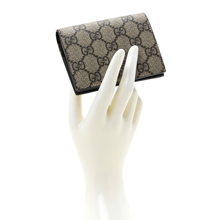 Gucci GG Supreme Monogram Card Case Beige Image 2