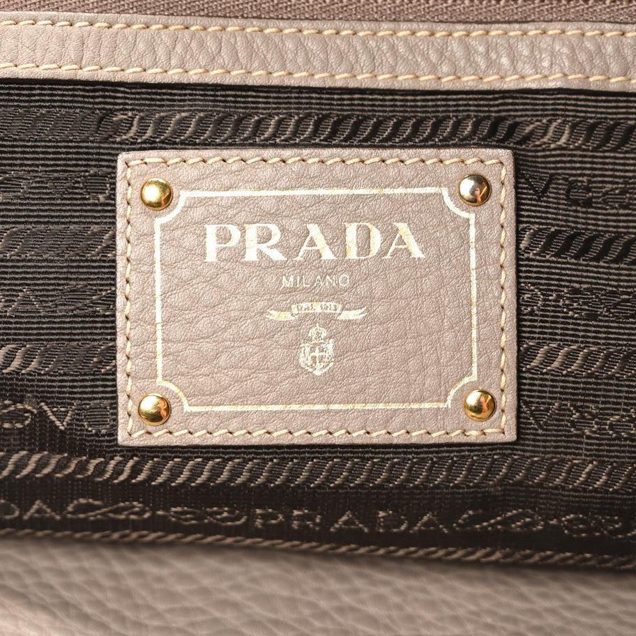 Prada Vitello Daino Hobo Argilla Image 6