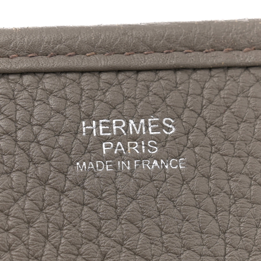 Hermes Taurillon Clemence Evelyne III PM Etain Image 6