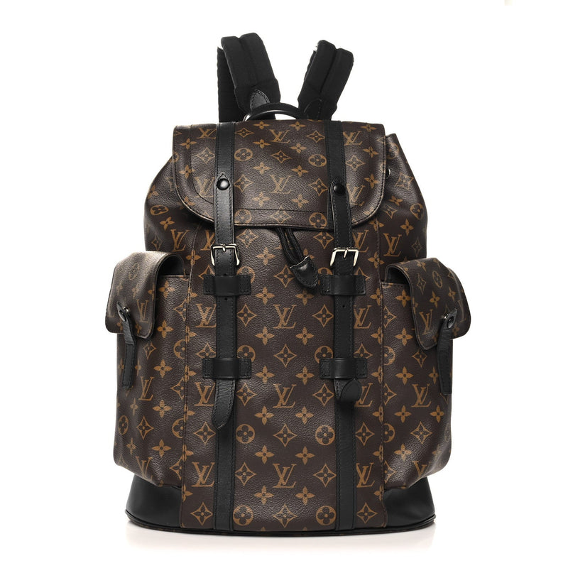  Louis Vuitton Monogram Macassar Christopher MM Backpack