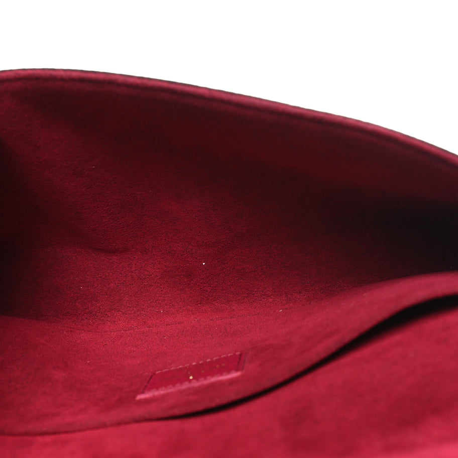 Louis Vuitton Monogram Pochette Felicie Chain Wallet Fuchsia Image 6