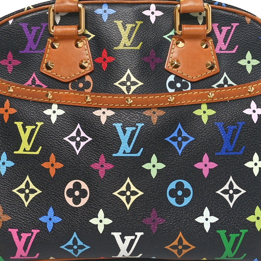 Louis Vuitton Monogram Multicolor Trouville Black Image 7