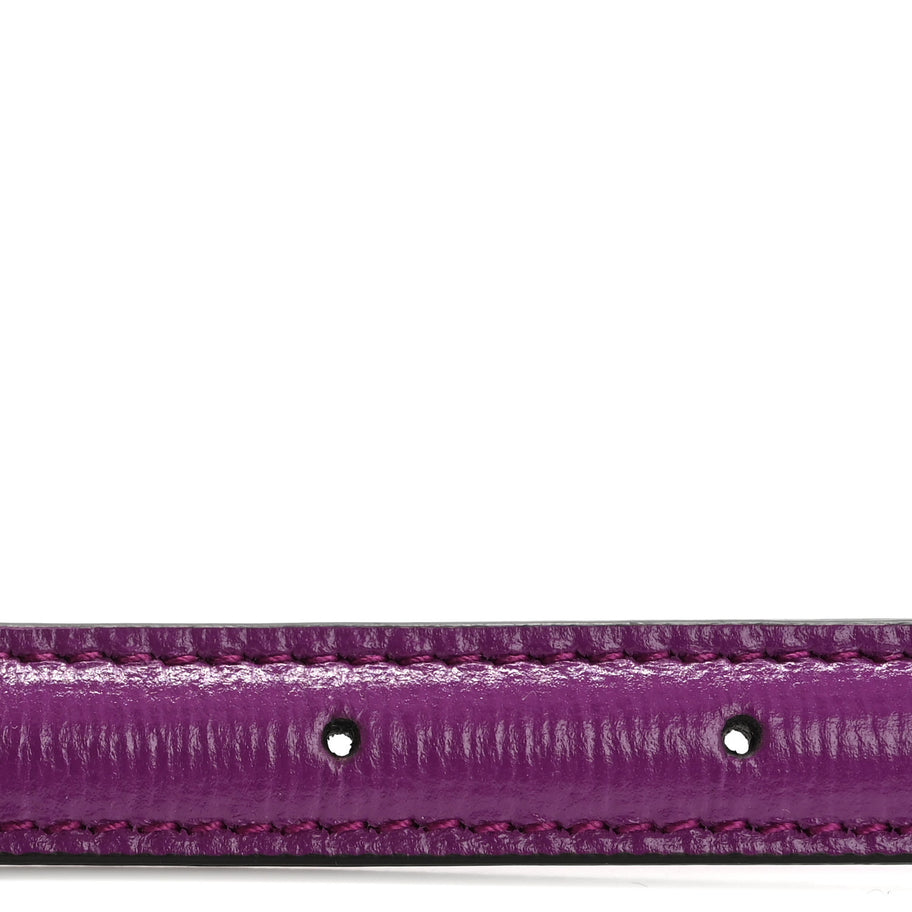 Gucci Efesto Leather Womens Horsebit 15/23mm Belt 95 38 Purple Image 3