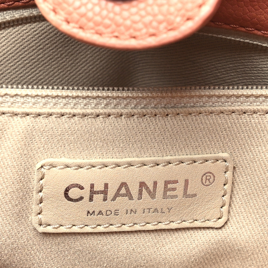 Chanel Caviar Quilted Petit Shopping Tote PST Pink Image 6