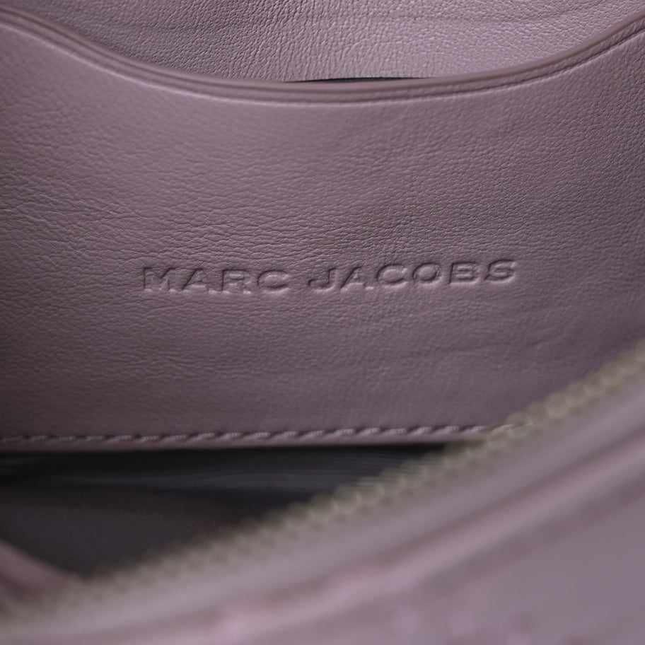 Marc Jacobs Lambskin Quilted J Marc Mini Shoulder Bag Rose Image 6