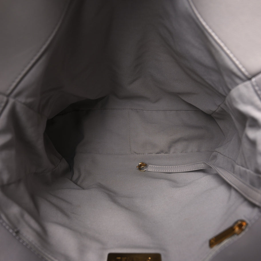 Chanel Lambskin Quilted 19 Shopping Bag Grey Image 5