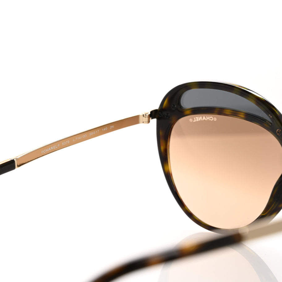 Chanel Acetate Butterfly Runway Sunglasses 5379 Tortoise Image 6