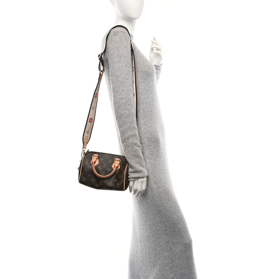 Louis Vuitton Monogram Speedy Bandouliere 20 Black Image 2