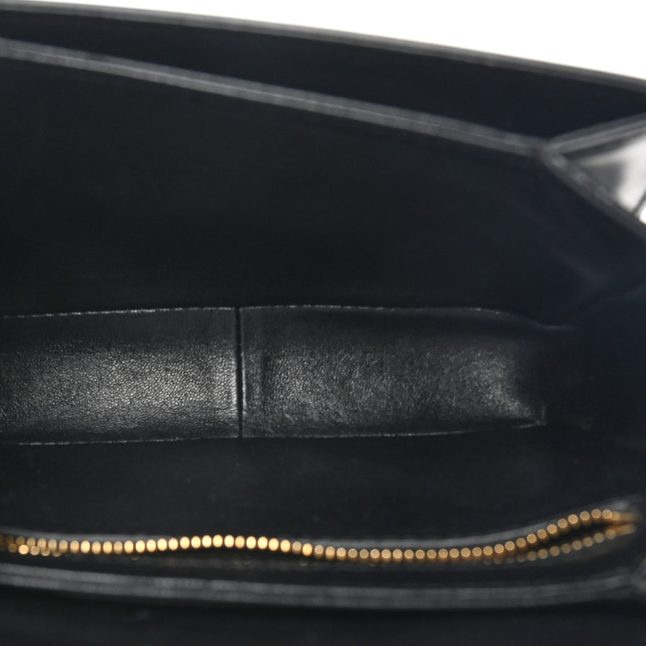 Celine Shiny Calfskin Teen Triomphe Black Image 5