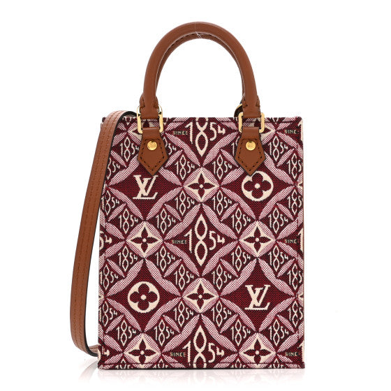  Louis Vuitton Jacquard Since 1854 Petit Sac Plat Bordeaux