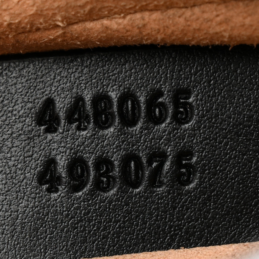 Gucci Calfskin Matelasse Mini GG Marmont Chain Shoulder Bag Black Image 7