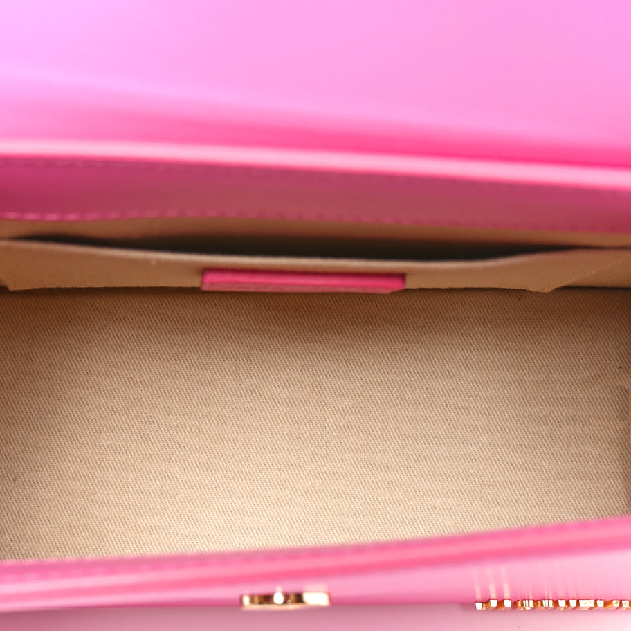 Jacquemus Smooth Calfskin Le Grand Chiquito Neon Pink Image 5