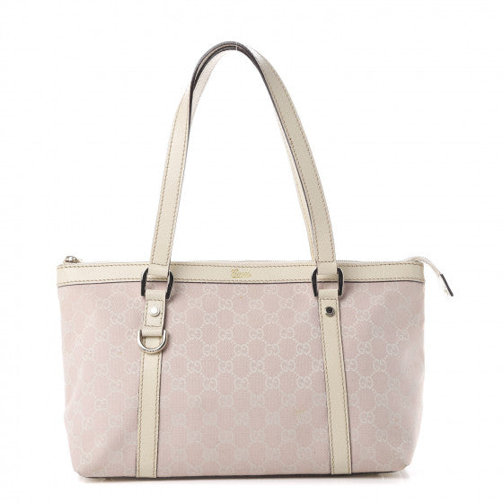 Gucci Monogram Medium Abbey Tote Pink Image 1