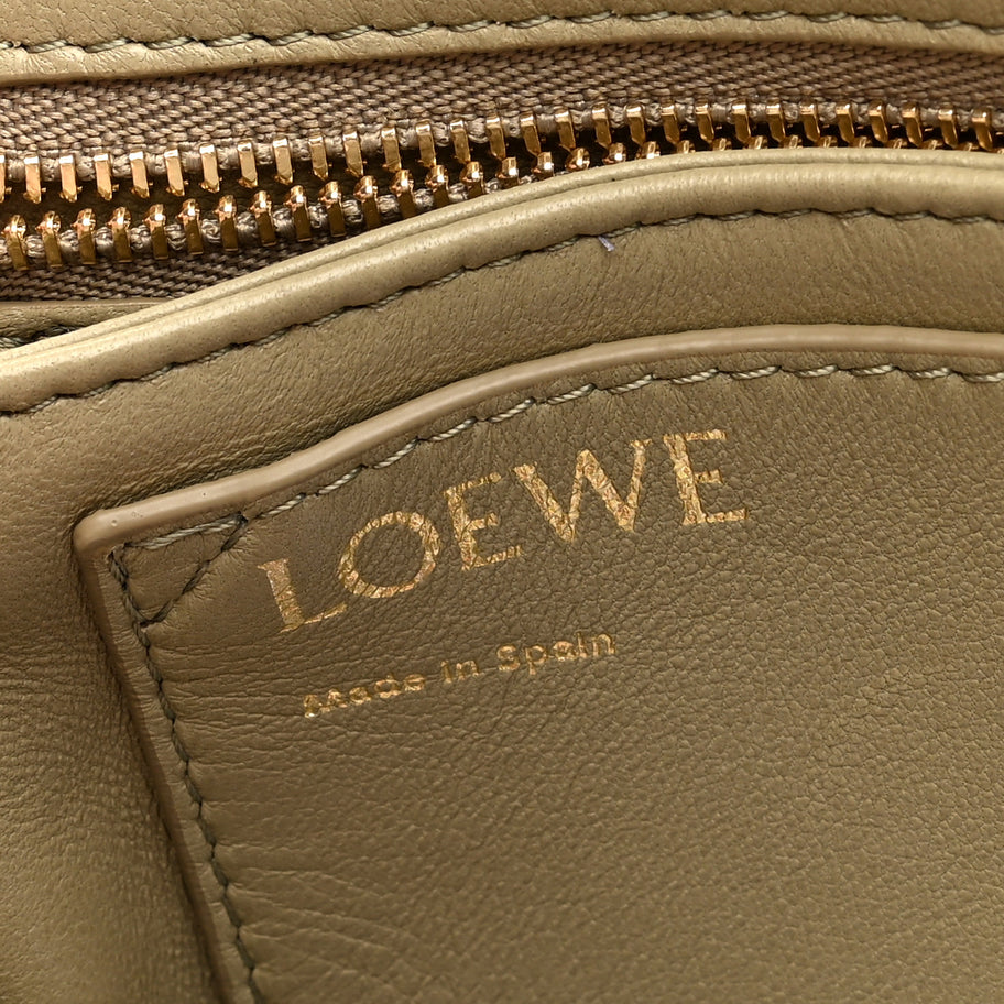 Loewe Lambskin Goya Puffer Bag Clay Green Image 7