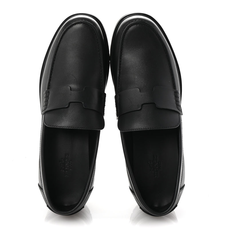  Hermes Calfskin Ivy Loafer 38 Black